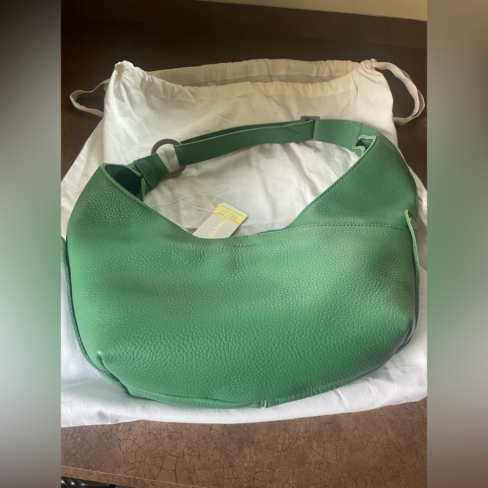 Hammitt Tom Medium Lime Zest Green Hobo NWT - Picture 4 of 7